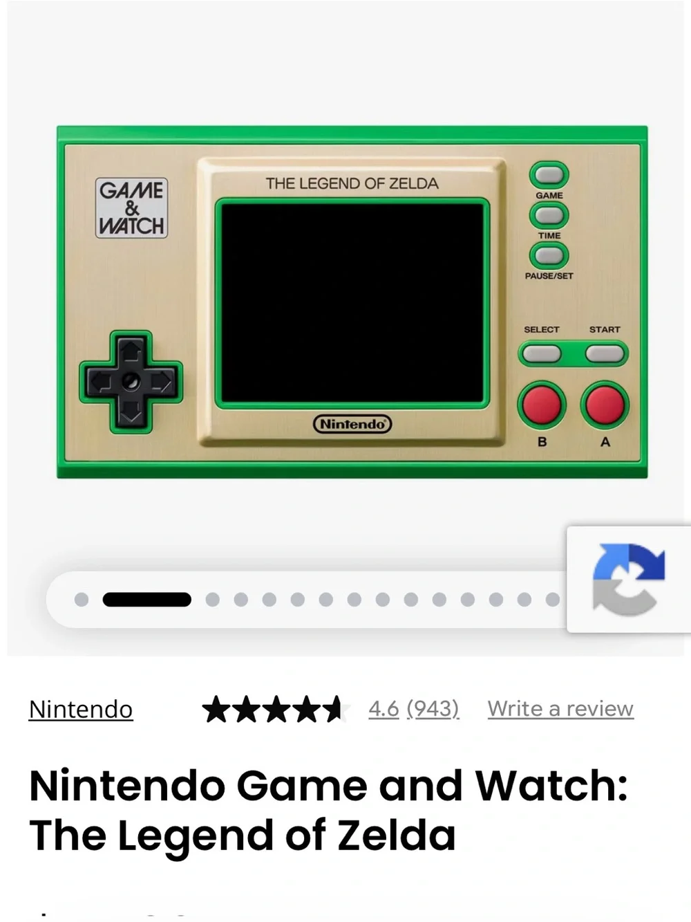 Nintendo Game and Watch: The Legend of Zelda